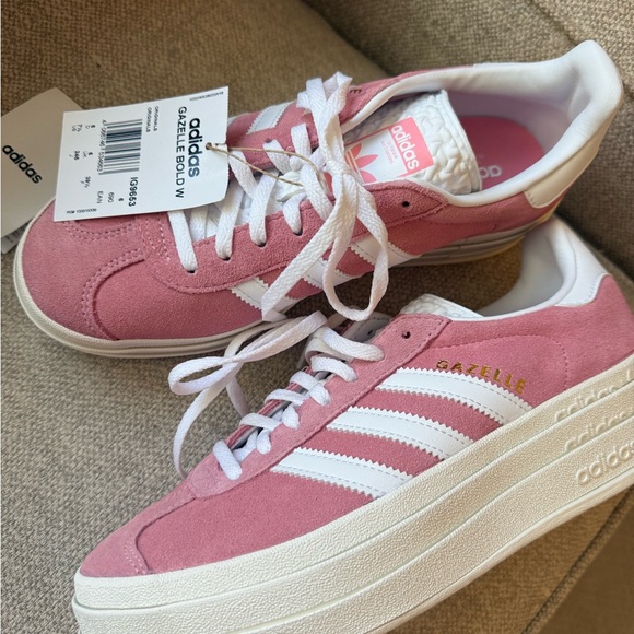 Adidas Womens Pink Gazelle Bold 'Super Pop' / US Women's 7.5 - Picture 4 of 10